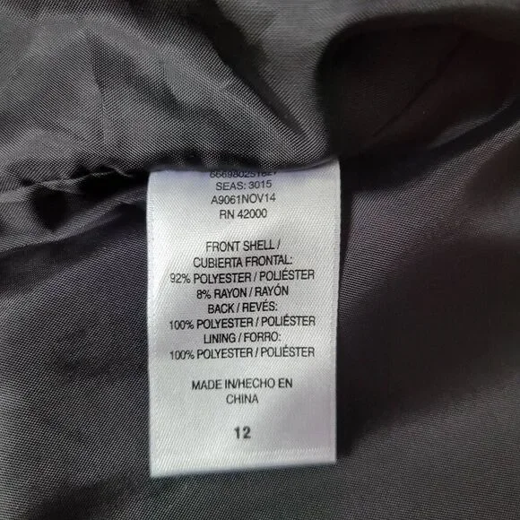 Holiday Editions black & white pinstriped vest office business professional form - Picture 7 of 10